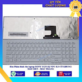 Bàn Phím dùng cho laptop SONY VGN-EJ VPC-EJ CÓ KHUNG MÀU ĐEN - MÀU TRẮNG - Hàng Nhập Khẩu New Seal
