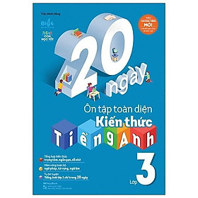 Sách - 20 Ngày Ôn Tập Toàn Diện Kiến Thức Tiếng Anh Lớp 3 - Megabook