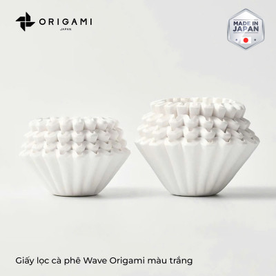 Giấy lọc 50 tờ hình tròn Wave cho phễu kalita 155 185 ORIGAMI
