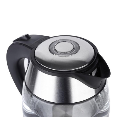 Ấm đun siêu tốc Lock&Lock thân bình thủy tinh dung tích 1.8L công suất 1850W EJK418SLV - Hàng chính hãng