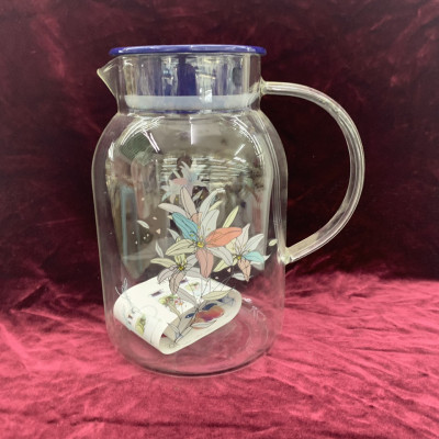 BÌNH ĐỰNG NƯỚC THỦY TINH CAO CẤP  NẮP XANH 1,5L ( GIAO NGẪU NHIÊN ) - ANTH673