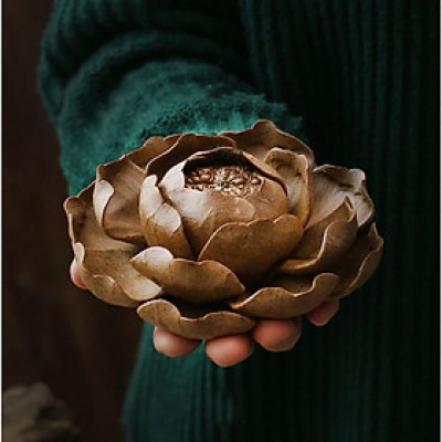 Hoa gốm cắm trầm thủ công nghệ thuật DDT29