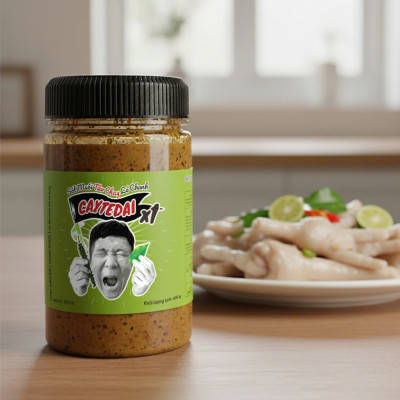 Sốt Muối Tiêu Chay Lá Chanh CayTeDai X1 - Sốt Ăn Liền Lâm Vlog Caytedai Hương Vị Chua Cay Mặn Ngọt Hài Hòa, Phù Hợp Ăn Vặt & Bữa Chính