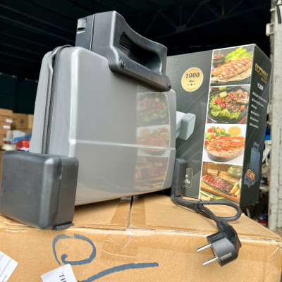 Máy Kẹp Bánh Mỳ, Ép Bánh Mỳ YiLi Y-208 2000W Hàng chính hãng