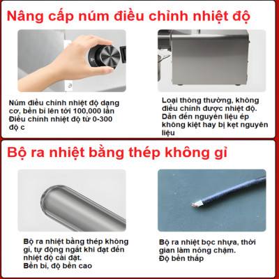 Máy ép dầu thực vật Nóng và Lạnh dùng trong gia đình hoặc nhà hàng thương hiệu Anh Quốc AOSIDA WF-J168 - Hàng Nhập Khẩu