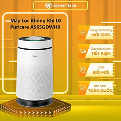 Máy lọc không khí LG PuriCare AS65GDWH0.ABAE - Màu trắng - Hàng chính hãng