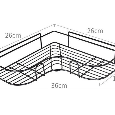 Giá Góc, Kệ Góc Treo Tường, Dán Tường Bằng Miếng Dính Cường Lực Siêu Chắc (Không Phải Khoan) Cho Nhà Tắm, Nhà Vệ Sinh, Nhà Bếp Thêm Gọn Gàng - Hàng Loại 1 Chính Hãng MINIIN - Tặng Kèm Miếng Rửa Bát Silicon