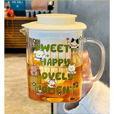 Bộ Bình Thuỷ Tinh Kèm 2 Cốc Uống Nước Cao Cấp - Thiết Kế Sang Trọng, An Toàn Cho Sức Khỏe - HÀNG CHÍNH HÃNG MINIIN