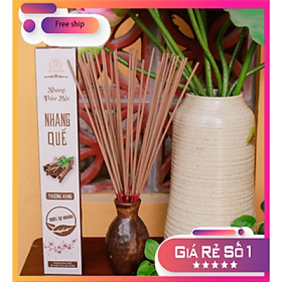 Hộp 100 nén nhang Quế dài 29cm -không sử dụng hóa chất, ít khói, mùi hương dịu nhẹ