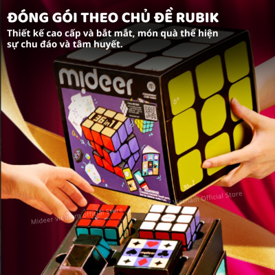 Đồ chơi ảo thuật Mideer Conundrum Cube Magic,đồ chơi trí tuệ cho bé 6,7,8,9,10 tuổi