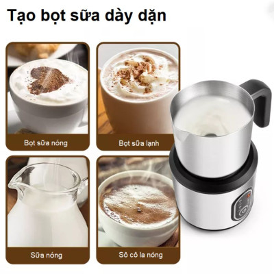 Máy tạo bọt sữa chuyên nghiệp 4 trong 1 dùng cho quán 4 trong 1 Chulux JMF-988S - HÀNG NHẬP KHẨU