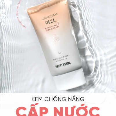 Kem chống nắng cấp nước dành cho da khô Pretty Skin Gangnnam Min Watery Mild Sun Cream