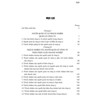 Trách nhiệm của người quản lý công ty (các nghĩa vụ và yêu pháp lý) bản in 2024)