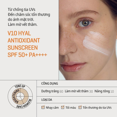Kem Chống Nắng Some By Mi V10 Hyal Antioxidant Suncreen SPF 50+ PA++++ 40g