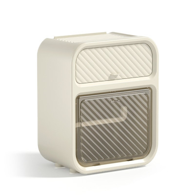 Hộp Đựng Giấy Vệ Sinh 2 tầng có kệ để diện thoại dán tường chất liệu ABS + PP cao cấp chống nước có ngăn kéo để đồ và kệ để điện thoại, Kệ treo tường đa năng Kitchen