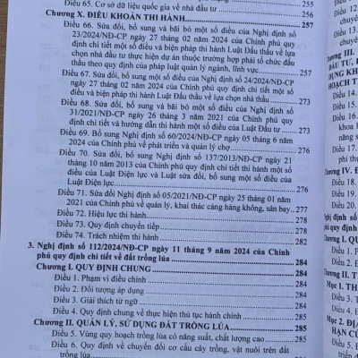 Luật Đất Đai hệ thống các văn bản quy định chi tiết thi hành