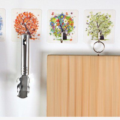 Bộ 10 móc treo đồ dính tường chịu lực in hình 3D