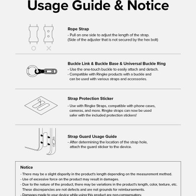 Dây đeo RINGKE Rope Hand Strap - Hàng Chính Hãng