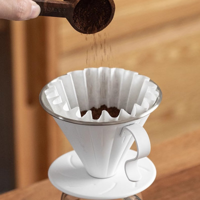 Giấy lọc hình tròn cho phễu Kalita 155 185 CAFE DE KONA