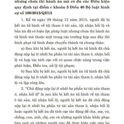 Các Nghị Quyết Của Hội Đồng Thẩm Phán Tòa Án Nhân Dân Tối Cao Hướng Dẫn Thi Hành Bộ Luật Hình Sự Hiện Hành