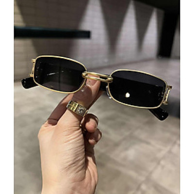 Kính râm unisex Mắt vuông nhỏ mini chống nắng, chống lóa thời trang Hàn Quốc cao cấp