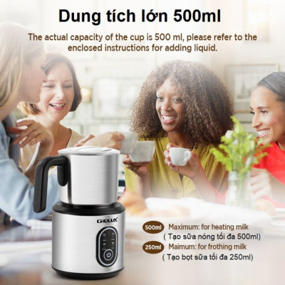 Máy tạo bọt sữa chuyên nghiệp 4 trong 1 dùng cho quán 4 trong 1 Chulux JMF-988S - HÀNG NHẬP KHẨU