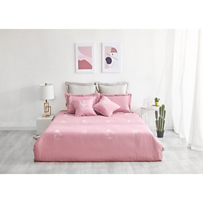 Bộ Chăn Ga Gối Everon cao cấp mẫu mới nhất của năm 2021. Bộ sản phẩm gồm: 1 ga phủ  hoặc ga chun chần có giá chi tiết theo sản phẩm, 1 chăn 4 mùa có chần lớp bông mỏng bên trong , 2 vỏ gối nằm cỡ 45x65cm