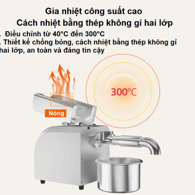 Máy ép dầu ăn thực vật Nóng và Lạnh thương hiệu Mỹ Septree Z5 1100W - Hàng nhập khẩu (Bảo Hành 12 Tháng)