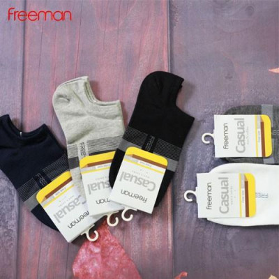 Combo 5 đôi Tất vớ ngắn dưới mắt cá, chất liệu cotton FREEMAN [SOC10...]