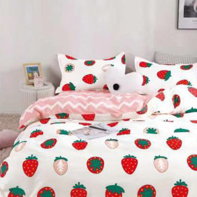 Bộ ga và vỏ chăn cotton Sweet Love VSL1044 ( 5 món )