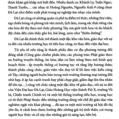 Đà Lạt, Một Thời Hương Xa - Du Khảo Văn Hóa Đà Lạt 1954 - 1975 (Tái Bản 2022)