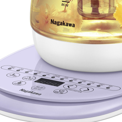 Ấm siêu tốc thủy tinh đa năng Nagakawa NAG0316 (1.8 Lít) - Hàng chính hãng
