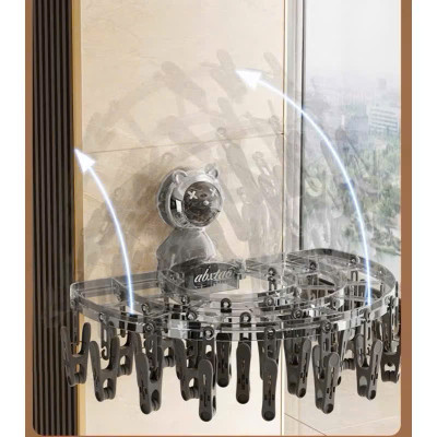 Móc Kẹp Treo Đồ Lót Tất Dạng Hít Dính Tường - Móc Treo Ban Công Tiện Lợi - HÀNG CHÍNH HÃNG MINIIN