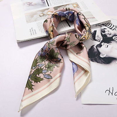 Khăn turban nữ xinh xắn vải silk Kc01