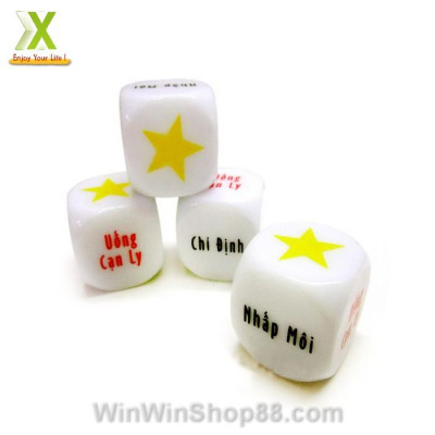 Xí ngầu uống bia tiếng Việt chơi ăn nhậu uống bia vui nhộn,1 viên xí ngầu ăn chơi uống bia cực kỳ vui nhộn- Winz.vn