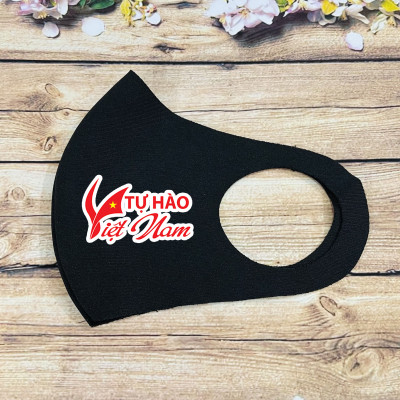 SET 2 Khẩu trang lá cờ Việt Nam vải su