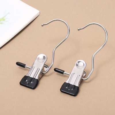 Set 10 móc kẹp đa năng, kẹp vớ tất, phụ kiện chất liệu thép không gỉ- giao màu ngẫu nhiên 