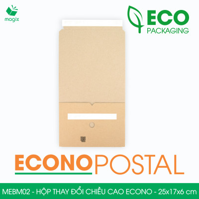 MEBM02 - 25x17x6 cm - 20 hộp carton thay đổi chiều cao siêu tiết kiệm - Hộp đóng sách, hộp gói hàng