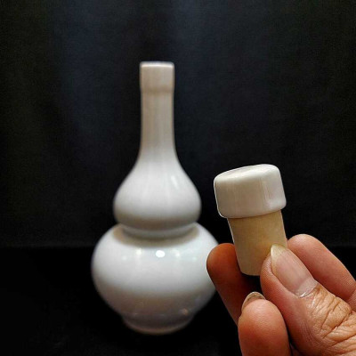 Nậm Rượu Đẹp 500ML gốm sứ cao cấp mẫu Hồ Lô cao màu trắng - Nậm Đựng Rượu Gốm Sứ chất lượng đảm bảo (L1A)