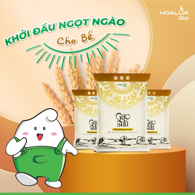 Gạo Sữa Thượng Hạng - Túi 5kg - Dẻo vừa, mềm cơm, thơm nhẹ