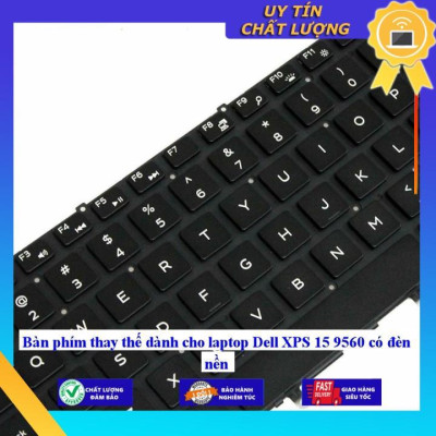 Bàn phím dùng cho laptop Dell XPS 15 9560 có đèn nền - Hàng Nhập Khẩu New Seal