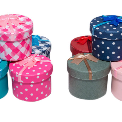 10 Hộp Quà Tròn nhí T001 - 4.5 x 3 cm - giao mẫu ngẫu nhiên