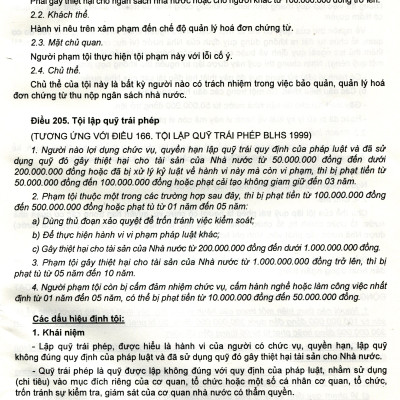 Phương Pháp Định Tội Danh Với 538 Tội Phạm Quy Định Trong Bộ Luật Hình Sự Năm 2015, Được Sửa Đổi, Bổ Sung Năm 2017 (Tái Bản Có Bổ Sung)