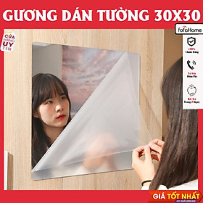 Gương Dán Tường Dẻo Chống Vỡ Chống Thấm Nước Tự Dính Trang Trí Nhà Cửa Gương Dán Nhà Tắm, Phòng Khách, Phòng Ngủ, Phòng Bếp