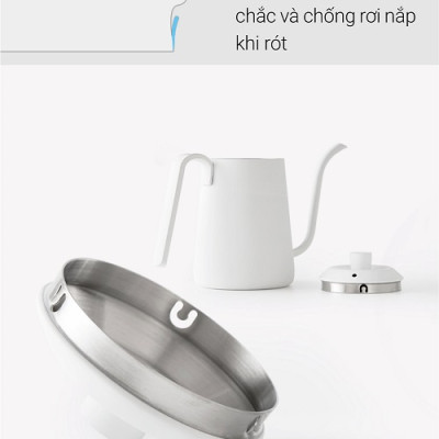 Ấm rót pour over cà phê cổ ngỗng 600ml CAFE DE KONA