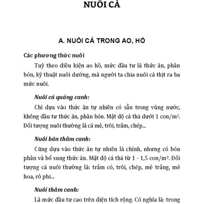 Hướng Dẫn Nuôi Cá, Ếch, Lươn (Tái bản 2025)