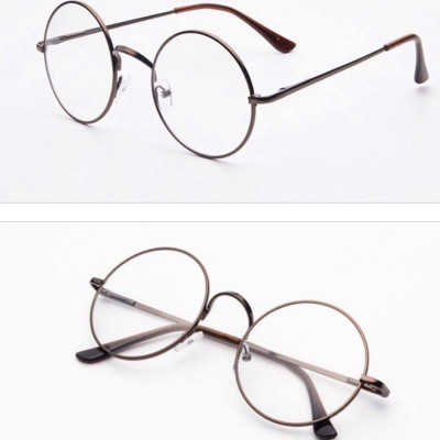 Gọng Kính xinh, Gọng Kính cận, Kính giả cận Mắt tròn Kim loại phong cách Hàn Quốc + tặng Tuavit Kính Xinh mini tiện lợi