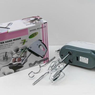 Máy Đánh Trứng Cầm Tay 7 Tốc Độ Công Suất Lớn Tặng Kèm 4 Que Đánh Cao Cấp Thép Không Gỉ - Hàng Chính Hãng - Hàng Nhập Khẩu