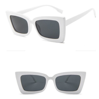 Kính râm Mắt mèo phong cách retro hiện đại cho Nữ (TRẮNG) + tặng tuavit Kính xinh mini