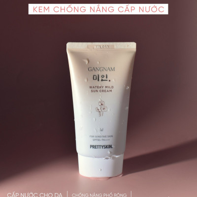 Kem chống nắng cấp nước dành cho da khô Pretty Skin Gangnnam Min Watery Mild Sun Cream